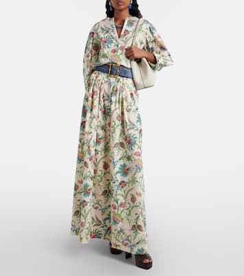 Jupe longue en coton à fleurs | Etro