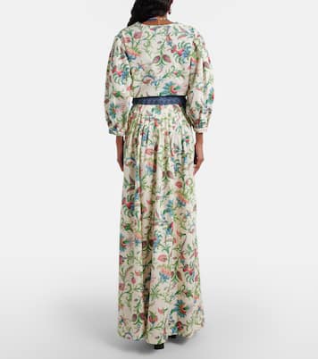 Jupe longue en coton à fleurs | Etro