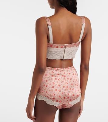 Floral silk and cotton-blend briefs | Dolce&Gabbana