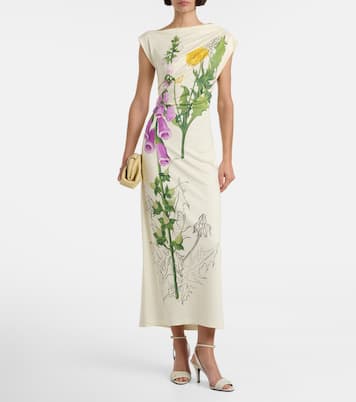 Floral jersey maxi dress | Oscar de la Renta