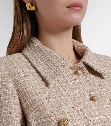 Sequined tweed midi dress | Elie Saab