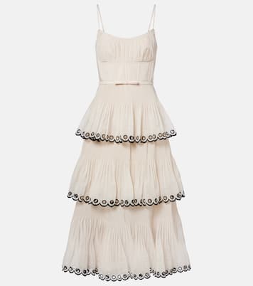 Embroidered bustier dress | Zimmermann