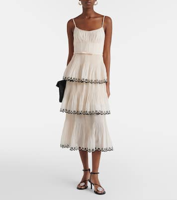 Embroidered bustier dress | Zimmermann