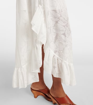 Daylight ruffled cotton-blend maxi skirt | Zimmermann