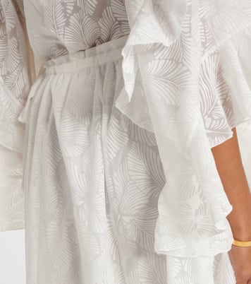 Daylight ruffled cotton-blend maxi skirt | Zimmermann