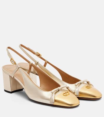 Valet Du Roi 60 leather slingback pumps | Valentino Garavani