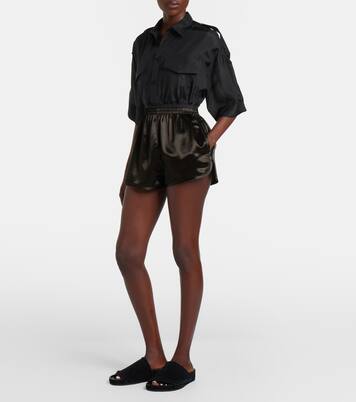 Satin track shorts | Phoebe Philo