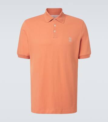 Logo cotton polo shirt | Brunello Cucinelli