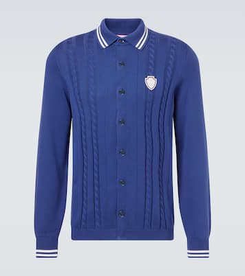 Cardigan brodé en coton | Brunello Cucinelli