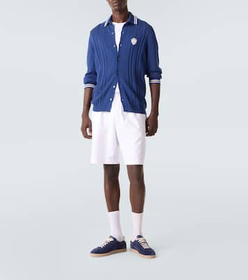 Cardigan brodé en coton | Brunello Cucinelli