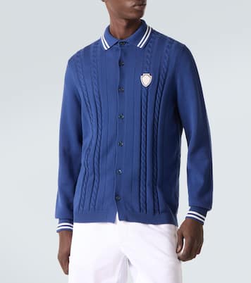 Cardigan brodé en coton | Brunello Cucinelli