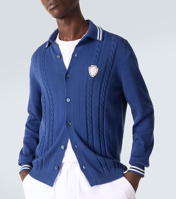 Cardigan brodé en coton | Brunello Cucinelli