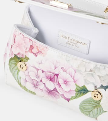 Sac Sicily en cuir à fleurs | Dolce&Gabbana Kids