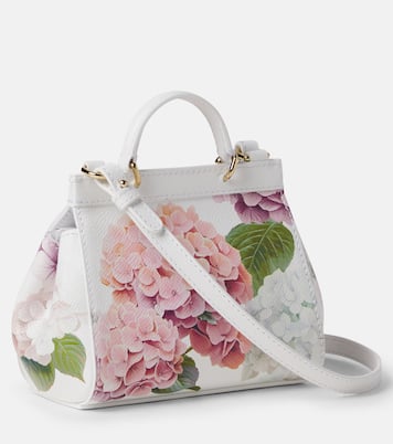 Sac Sicily en cuir à fleurs | Dolce&Gabbana Kids