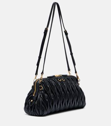Matelassé leather clutch | Miu Miu