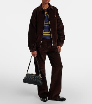 Matelassé leather clutch | Miu Miu