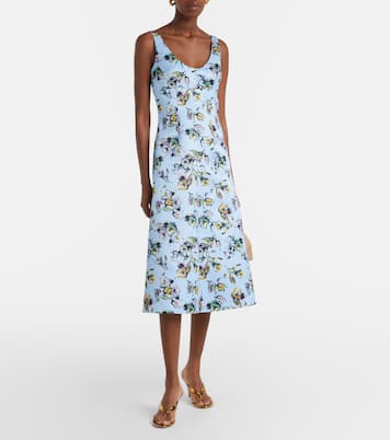 Abella floral satin cocktail dress | Emilia Wickstead