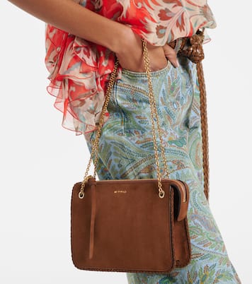 Small suede crossbody bag | Etro
