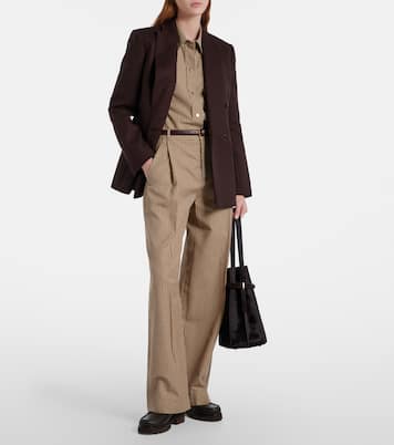 Camille cotton-blend wide-leg pants | Vince