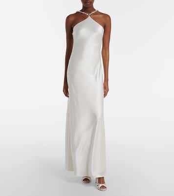 Cadence beaded satin gown | Staud