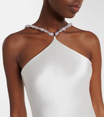 Cadence beaded satin gown | Staud