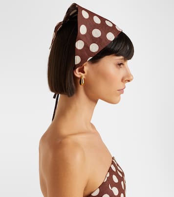 Pañuelo Simona de lino con lunares | Faithfull