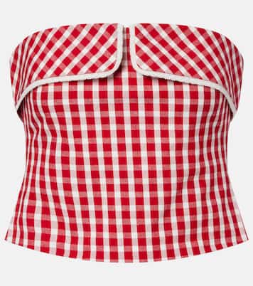 Top Ebony aus einem Baumwollgemisch mit Spitze | Posse