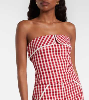 Top Ebony aus einem Baumwollgemisch mit Spitze | Posse