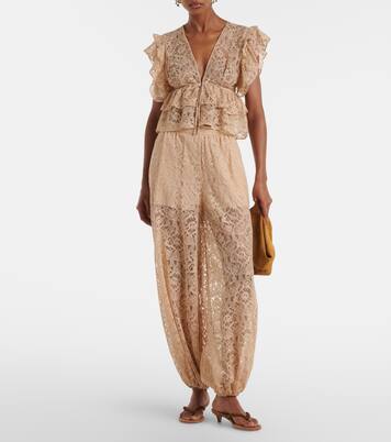 Lace balloon pants | Adriana Degreas