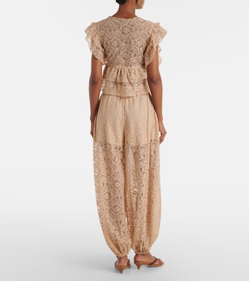 Lace balloon pants | Adriana Degreas