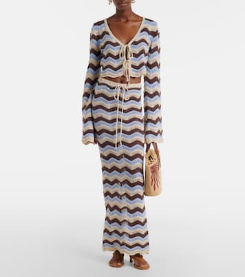 Maxirock Helena aus einem Baumwollgemisch | Bananhot