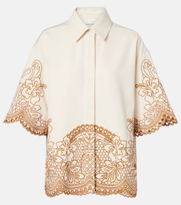 Camisa Como de algodón bordada | Zimmermann