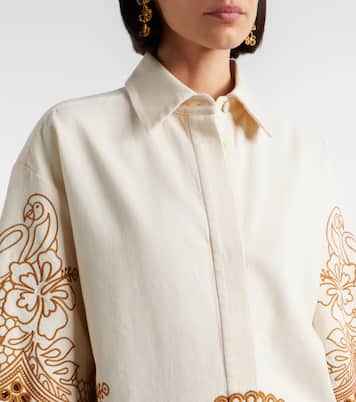 Camisa Como de algodón bordada | Zimmermann