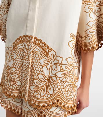 Camisa Como de algodón bordada | Zimmermann