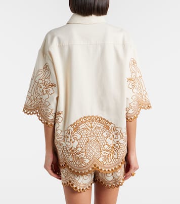 Camisa Como de algodón bordada | Zimmermann