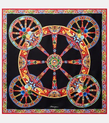 Carretto silk twill scarf | Dolce&Gabbana