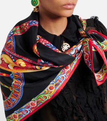 Carretto silk twill scarf | Dolce&Gabbana