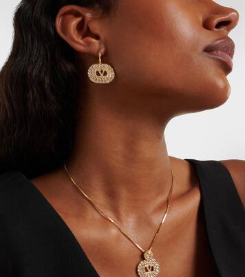 VLogo Swarovski®-embellished earrings | Valentino