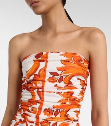 Majolica organza midi dress | Dolce&Gabbana