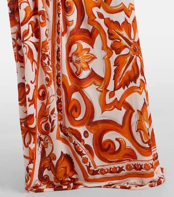Majolica organza midi dress | Dolce&Gabbana