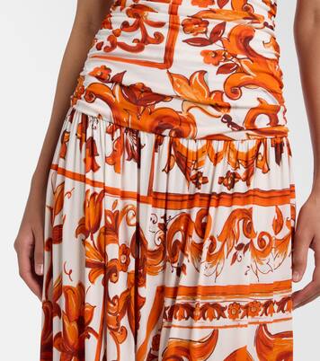 Majolica organza midi dress | Dolce&Gabbana