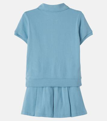 Cotton piqué polo shirt and skirt set | Polo Ralph Lauren Kids