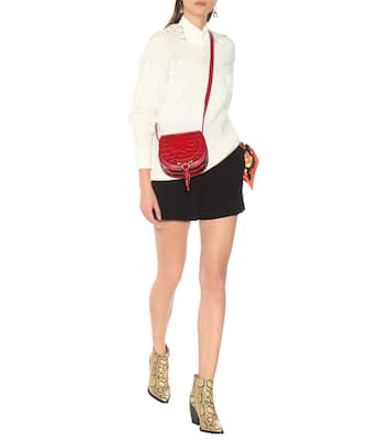 Rylee snake-effect leather boots | Chloé