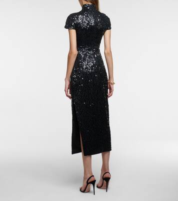 Robe midi à paillettes | Rasario