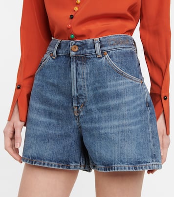 Shorts vaqueros de tiro alto | Chloé