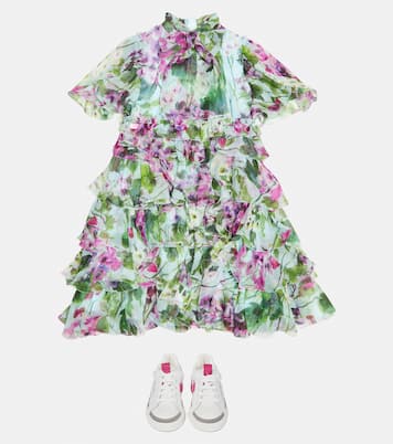 Floral silk dress | Dolce&Gabbana Kids