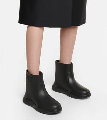 Mellow rubber ankle boots | Prada
