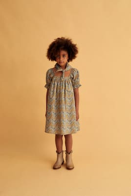 Robe Aubrey imprimée en coton | The New Society