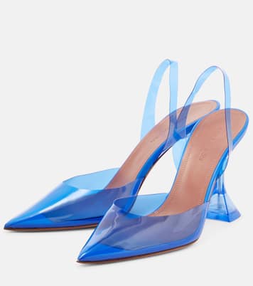 Slingback-Pumps Holli Glass aus PVC | Amina Muaddi