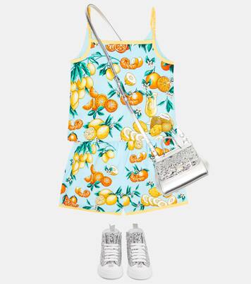 Printed cotton camisole | Dolce&Gabbana Kids